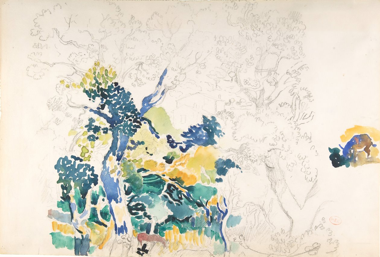 Landskab, n.d.. af Henri Edmond Cross