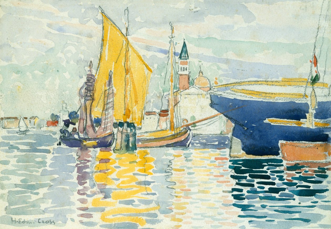 Venedig-The Giudecca, 1903. af Henri Edmond Cross