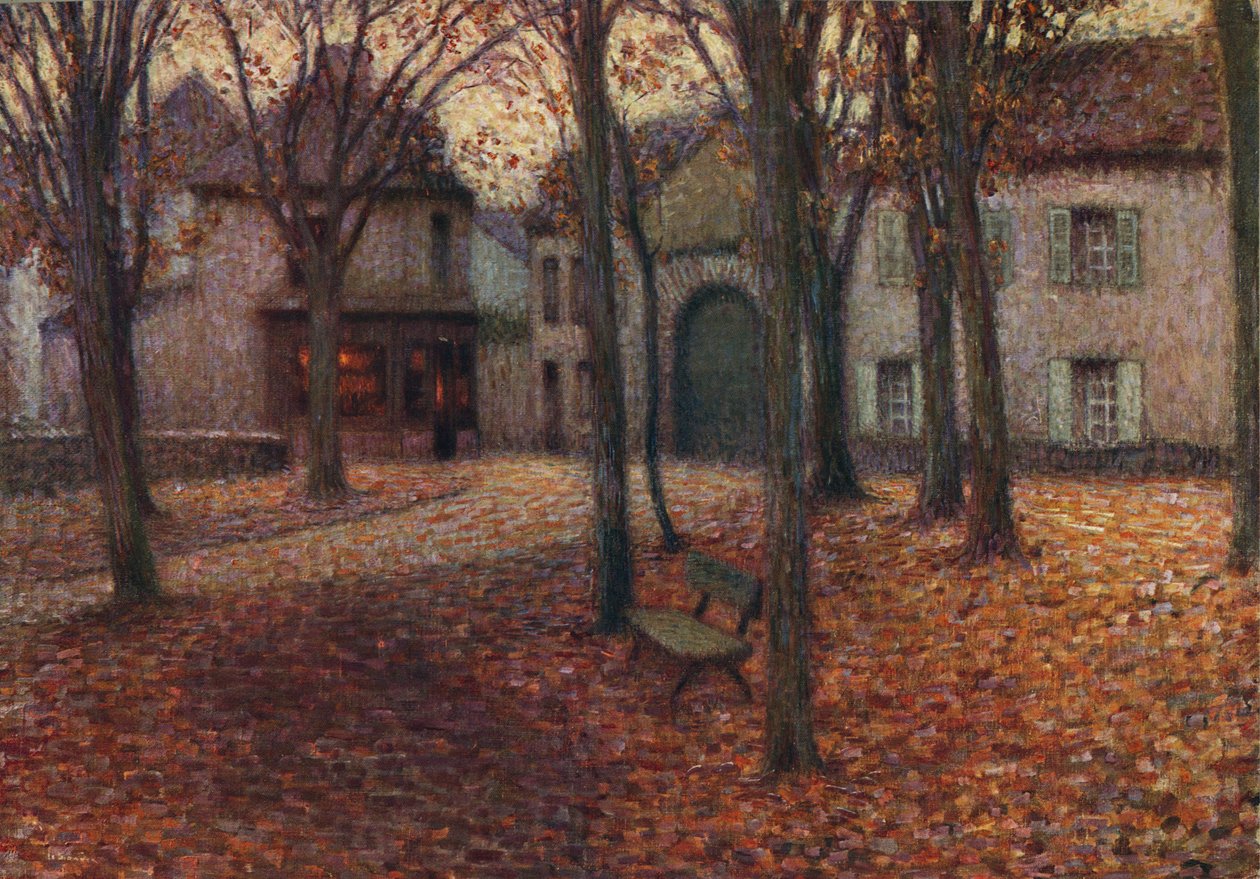 The Village in Autumn, c1915dani af Henri Eugene Le Sidaner