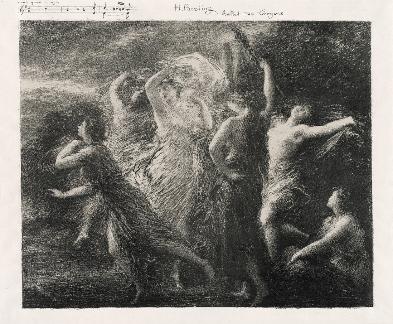 Trojanernes dans af Ignace Henri Jean Fantin Latour