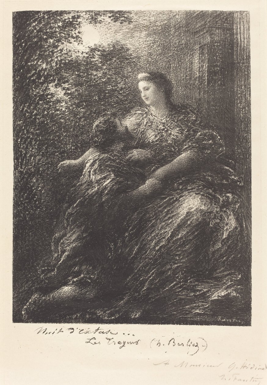 Duet fra "The Trojans" (6. plade) af Ignace Henri Jean Fantin Latour
