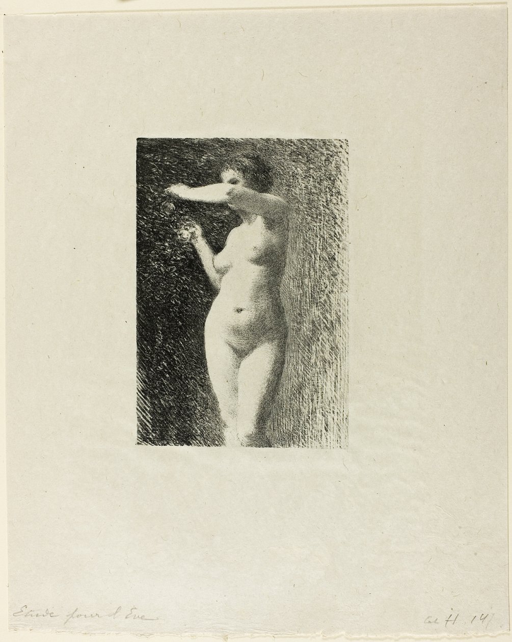 Etude for Eva af Ignace Henri Jean Fantin Latour