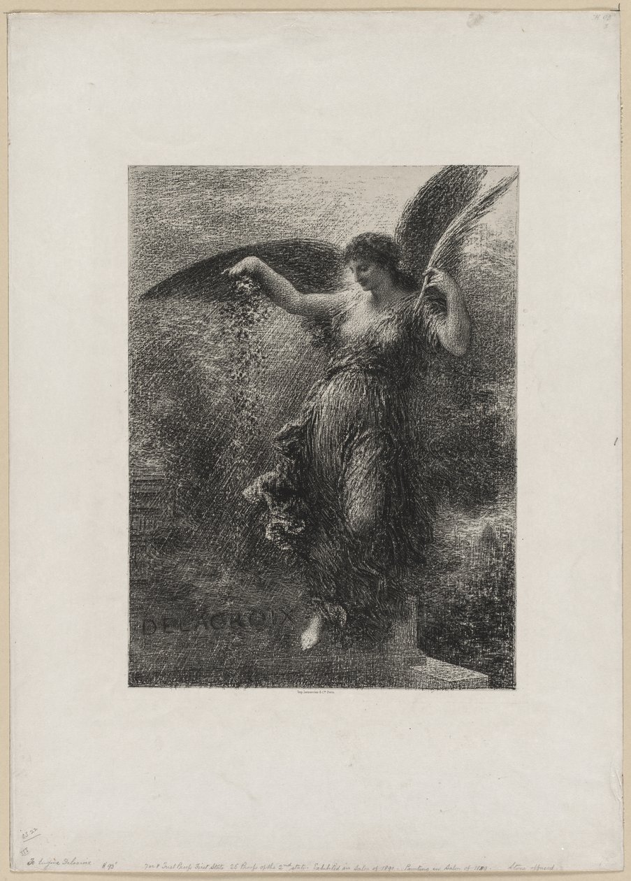 Til Eugene Delacroix af Ignace Henri Jean Fantin Latour