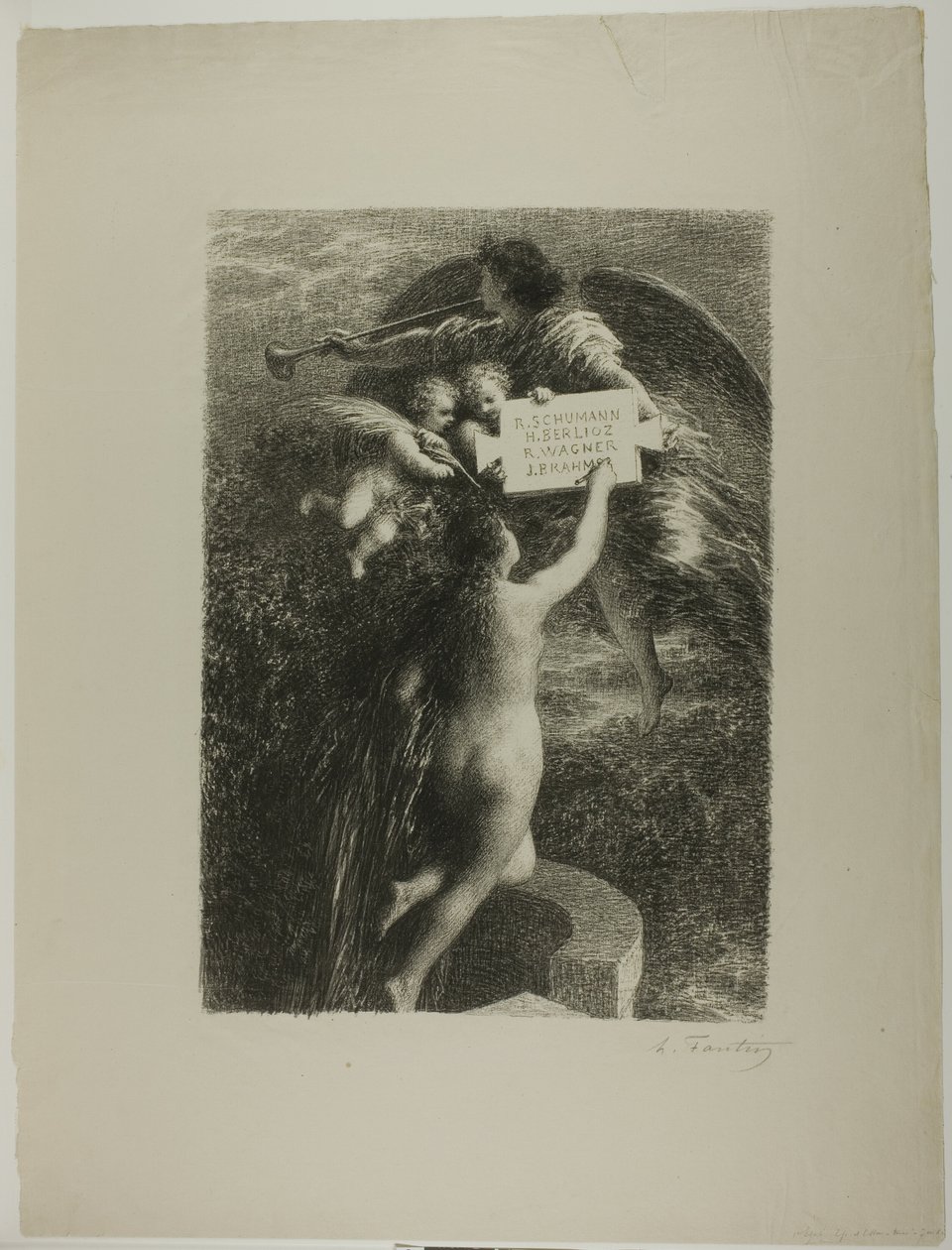 Frontispice: Sandhed af Ignace Henri Jean Fantin Latour