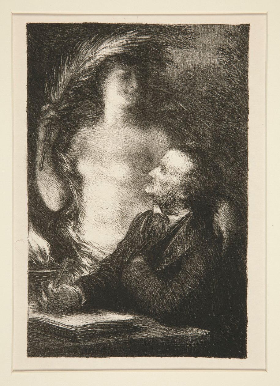 La Muse (Musen) af Ignace Henri Jean Fantin Latour