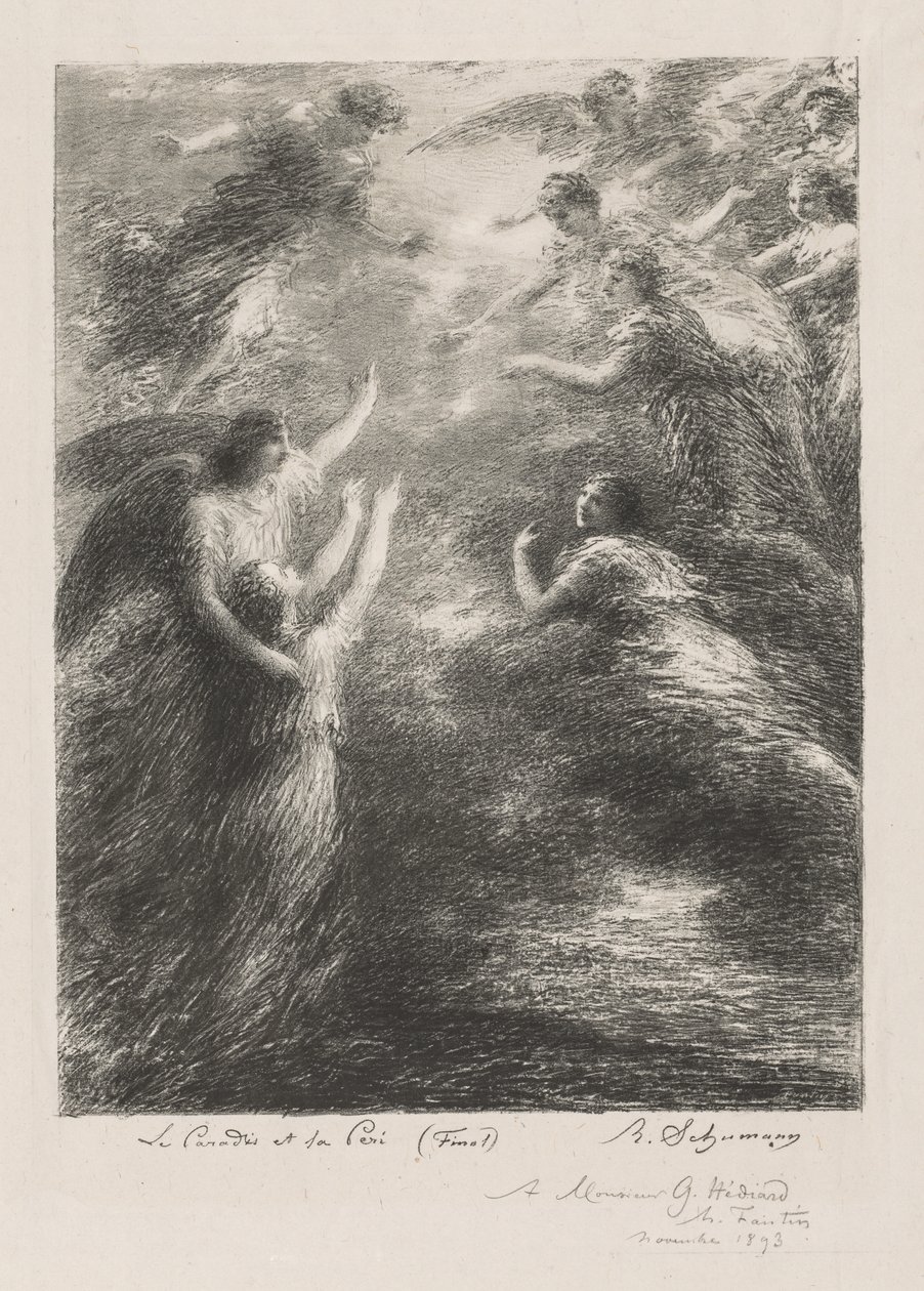 Paradis og Peri af Ignace Henri Jean Fantin Latour