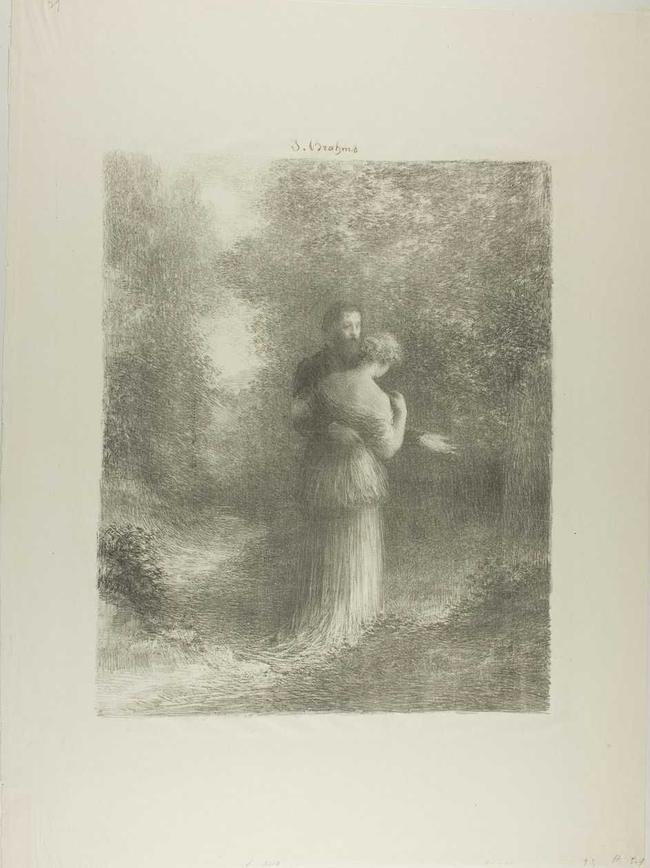 Kærlighedsdigte, første tallerken af Ignace Henri Jean Fantin Latour