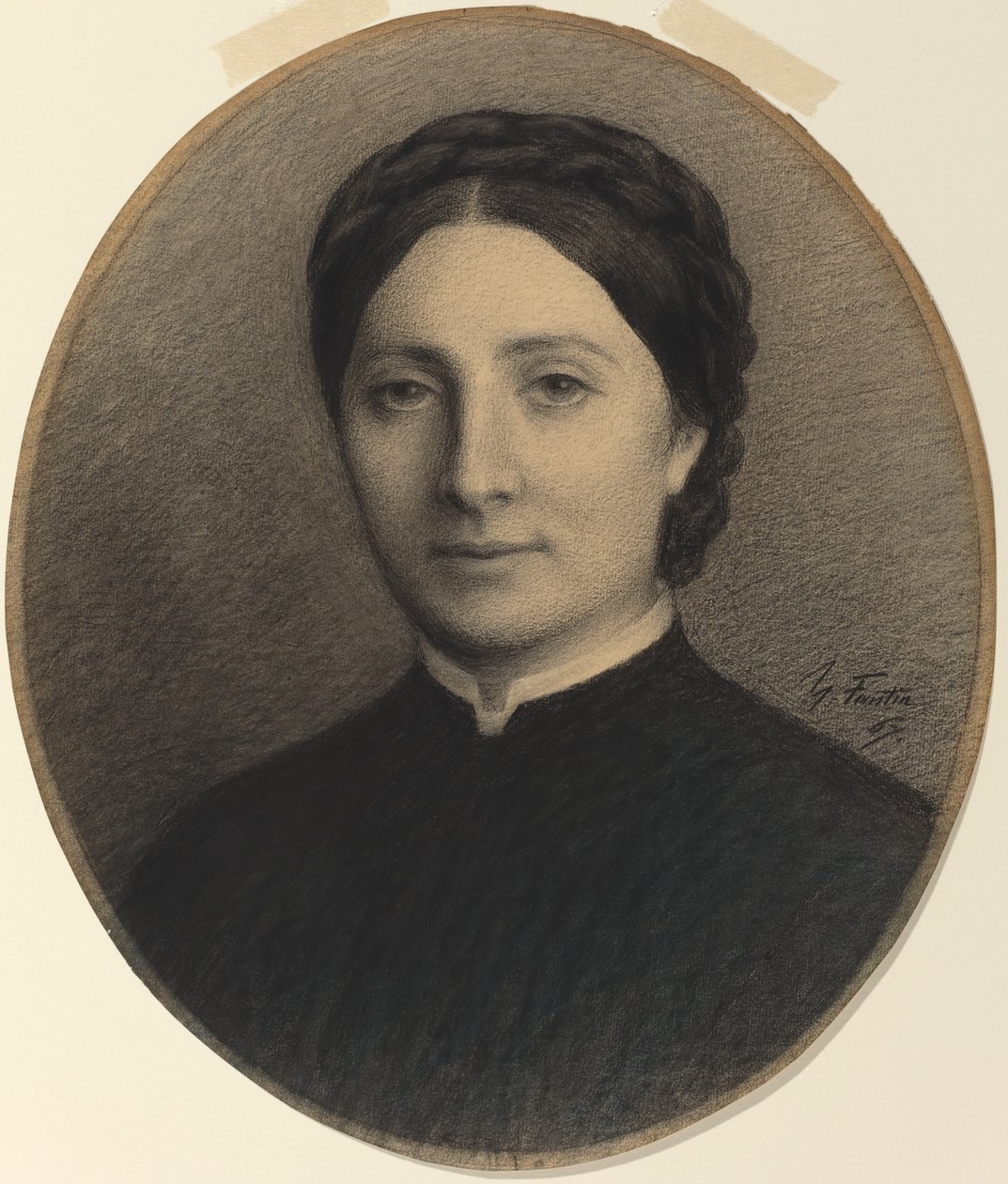 Madame Ditte, 1867. af Ignace Henri Jean Fantin Latour