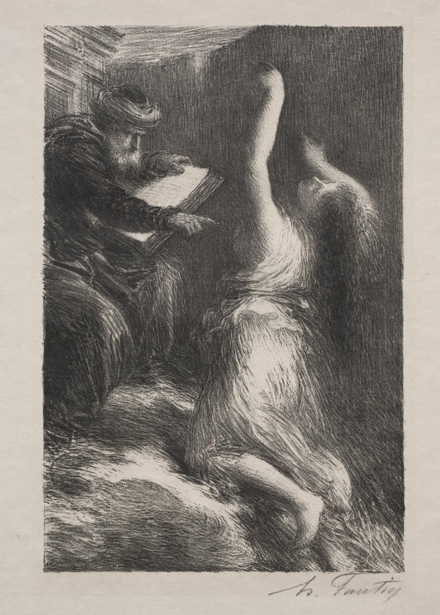 Parsifal, akt II: Fremkaldelse af Kundry af Ignace Henri Jean Fantin Latour