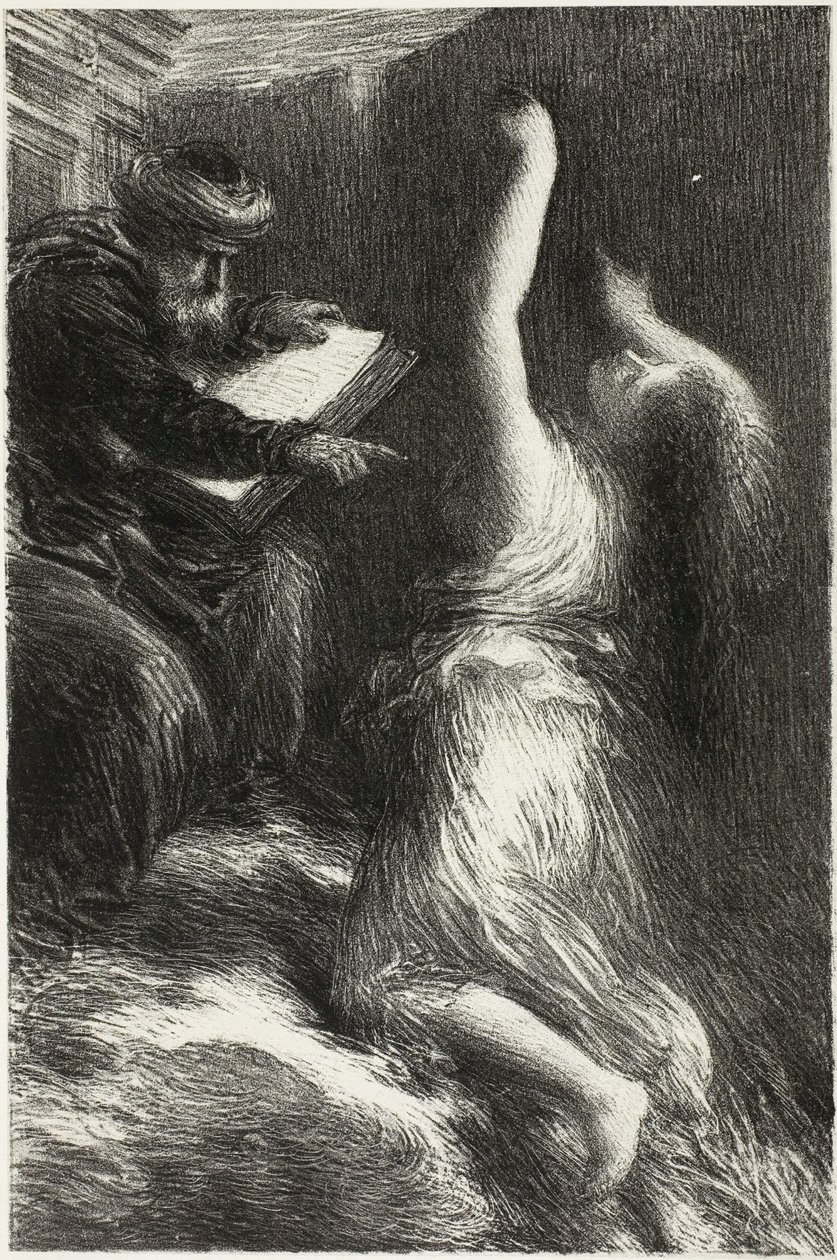 Parsifal, akt II: Fremkaldelse af Kundry af Ignace Henri Jean Fantin Latour