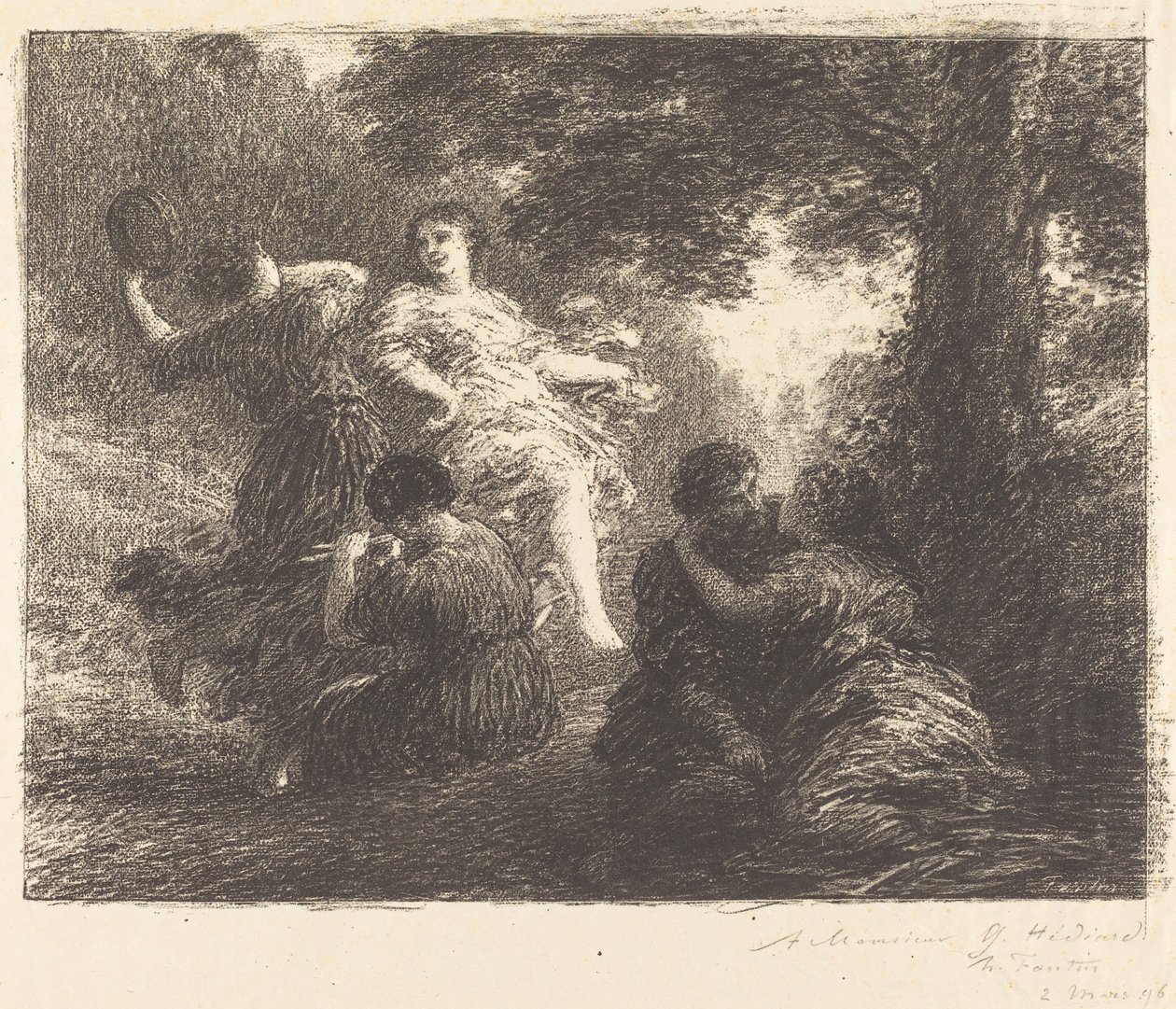 Pastoral af Ignace Henri Jean Fantin Latour