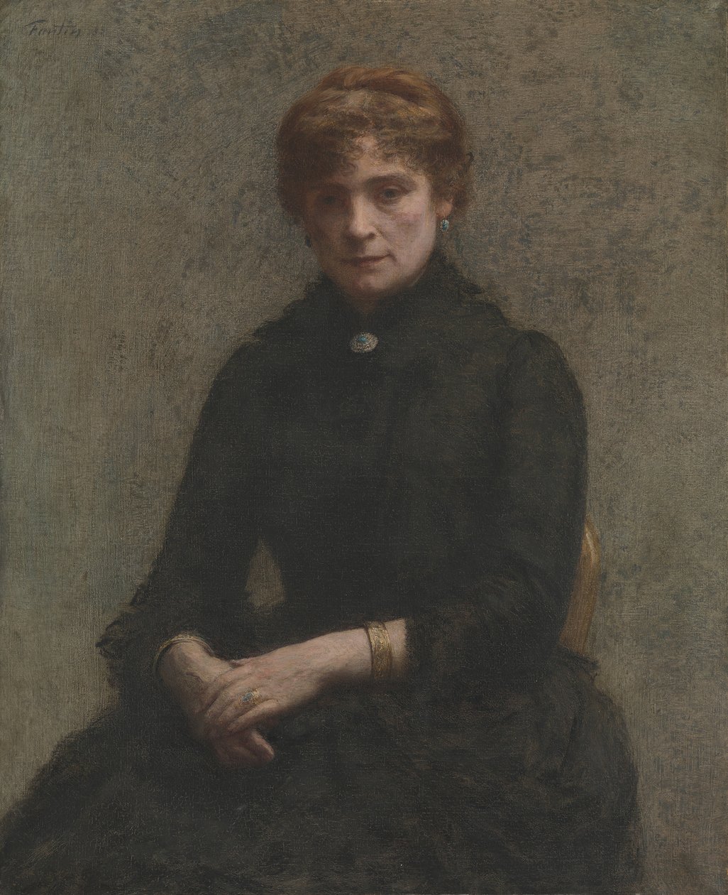 Portræt af en kvinde, 1885. af Ignace Henri Jean Fantin Latour