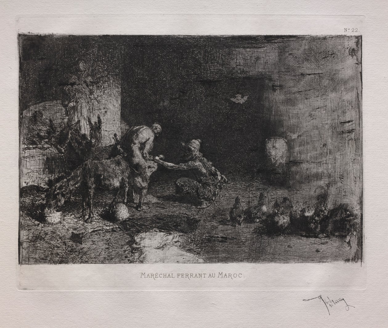 Sko på et muldyr i Marokko af Ignace Henri Jean Fantin Latour