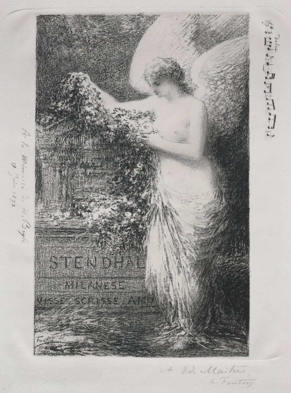 I Stendhal af Ignace Henri Jean Fantin Latour