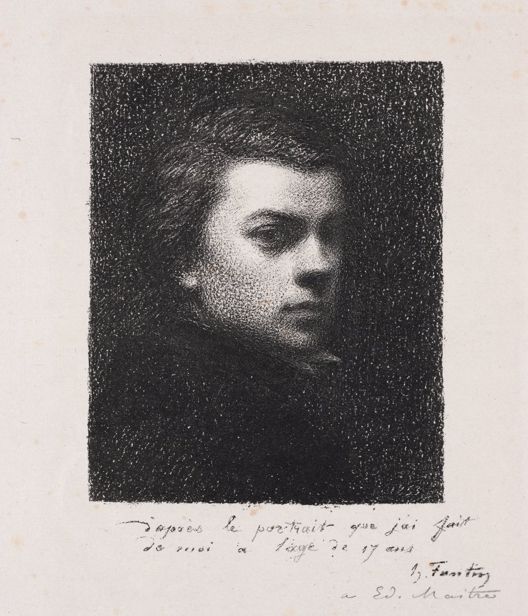 Kunstneren på 17 år af Ignace Henri Jean Fantin Latour