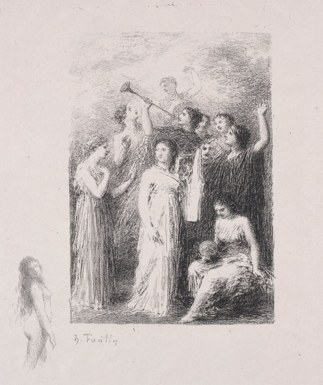 Den blinde af Ignace Henri Jean Fantin Latour