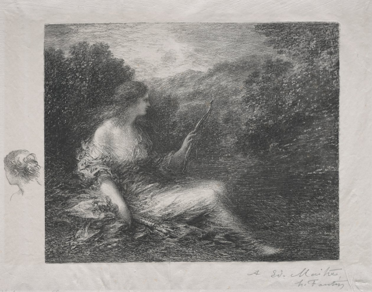 Jægerinden af Ignace Henri Jean Fantin Latour