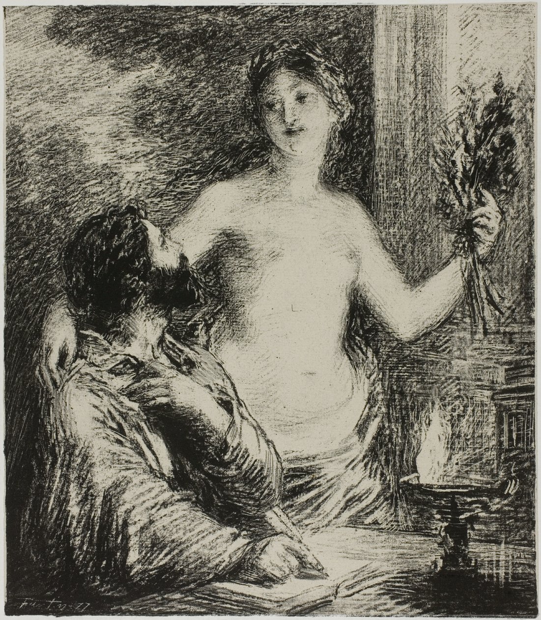 Musikeren af Ignace Henri Jean Fantin Latour