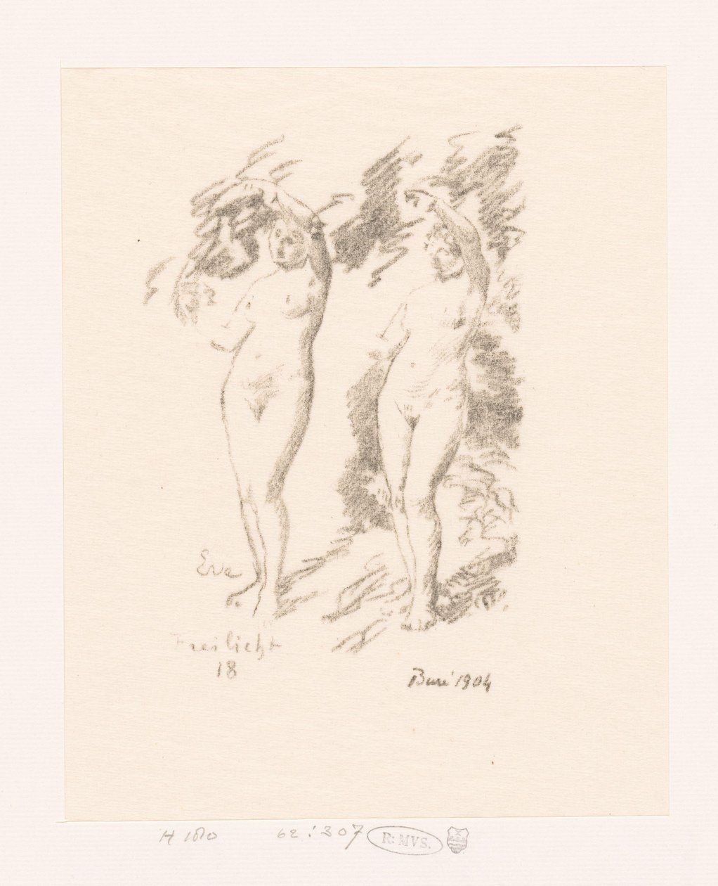 To undersøgelser af Eva af Ignace Henri Jean Fantin Latour