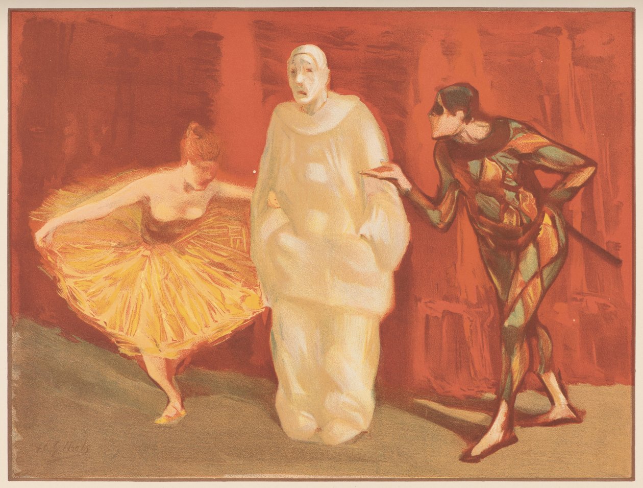 Pantomime, ca. 1898. af Henri Gabriel Ibels