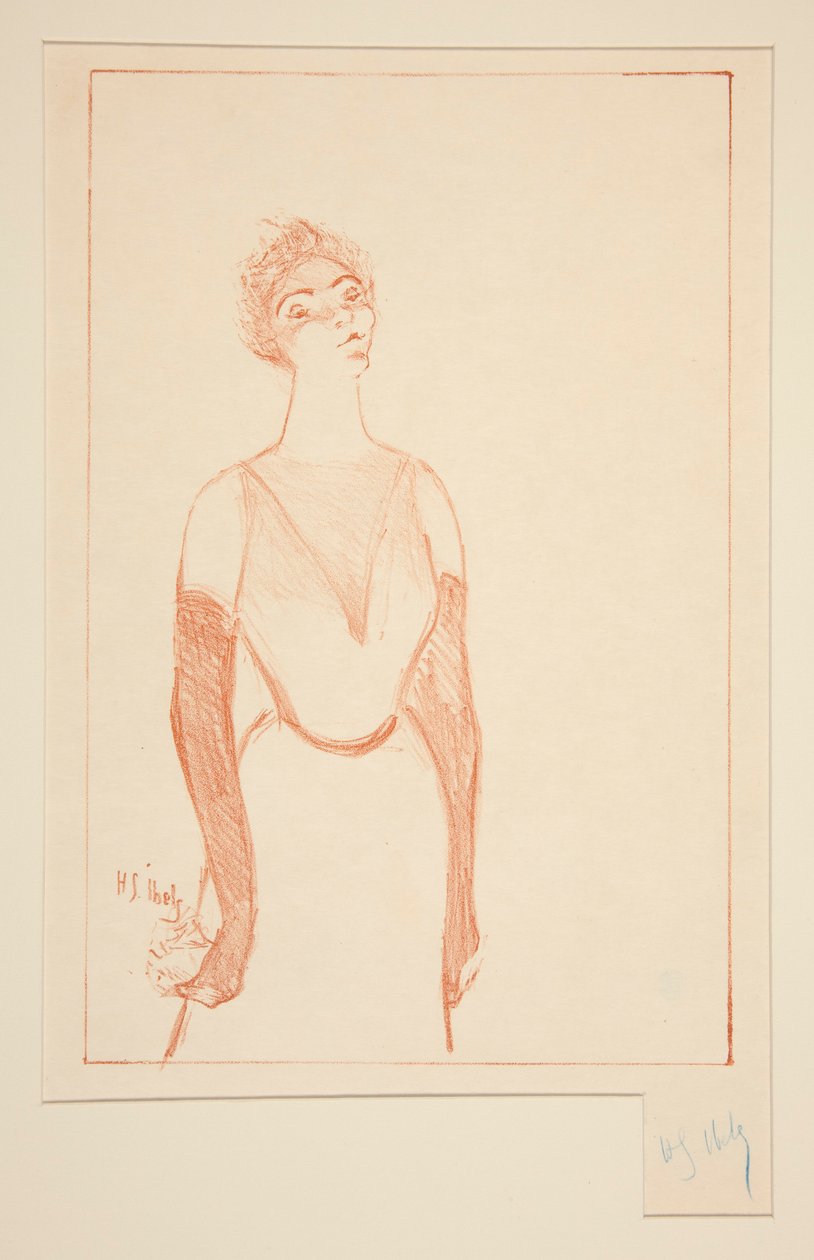 Yvette Guilbert af Henri Gabriel Ibels