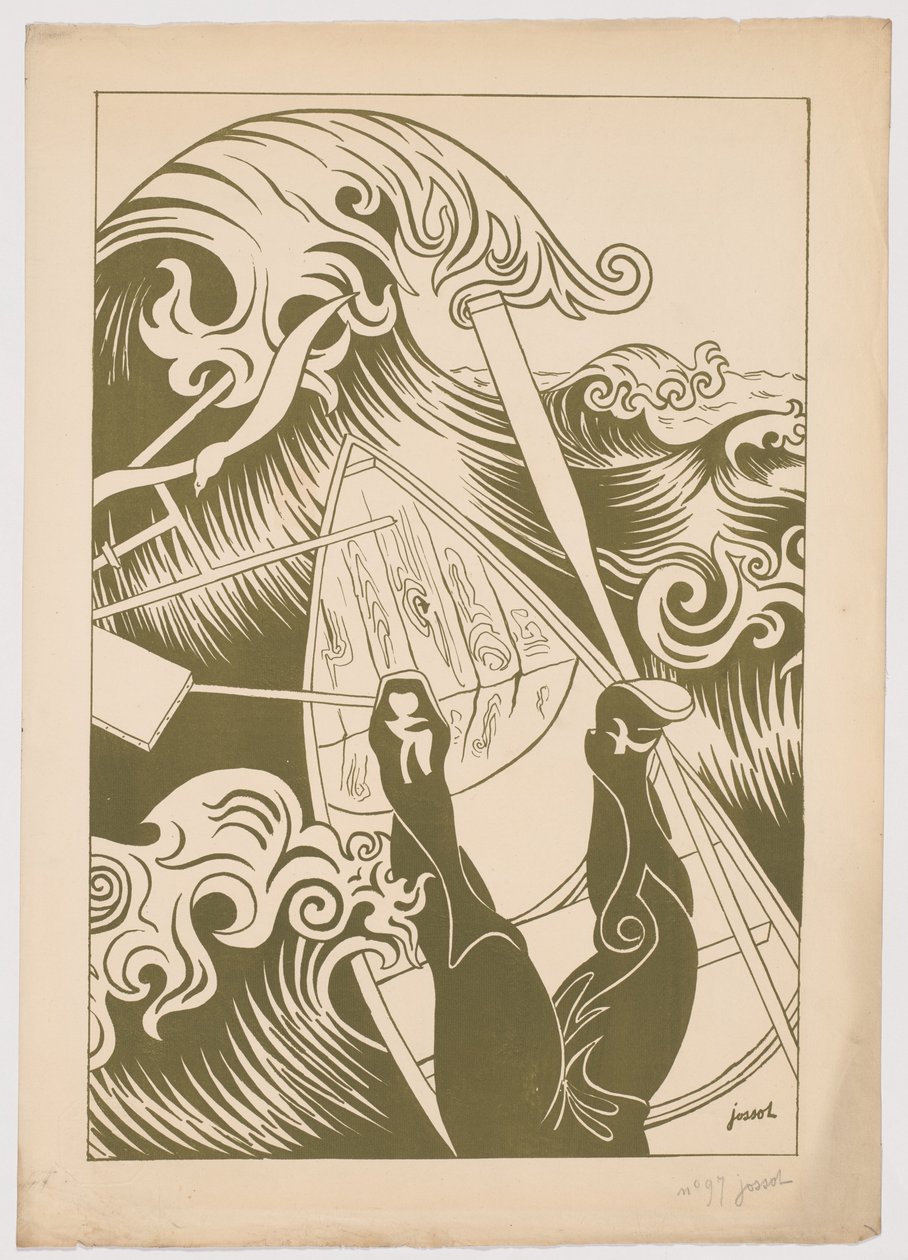 Bølgen (La vague) af Henri Gustave Jossot