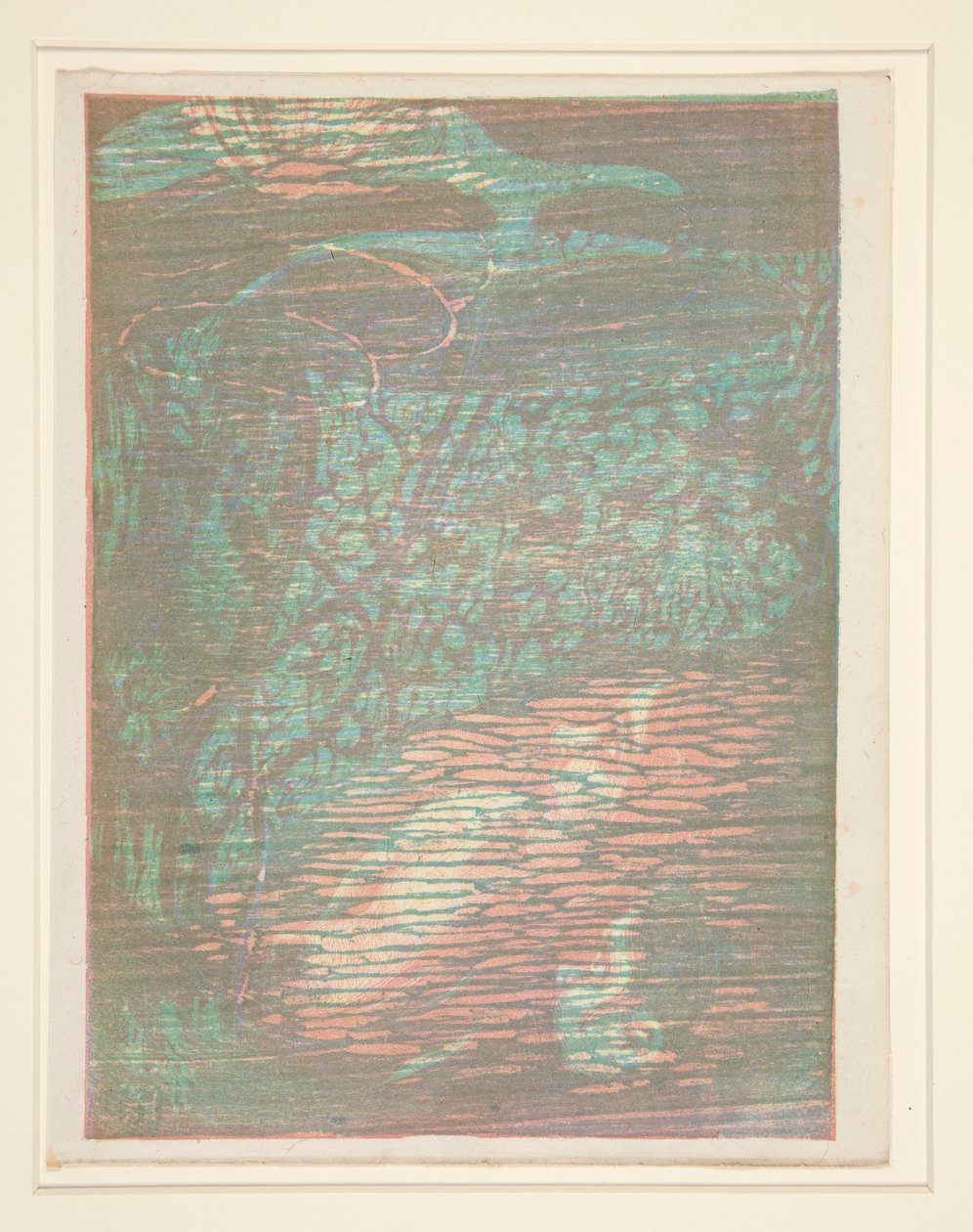 Nymphe effrayee (Frightened Nymph) af Henri Heran
