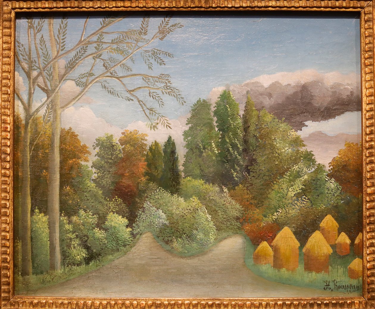 Oise flodbred af Henri J.F. Rousseau