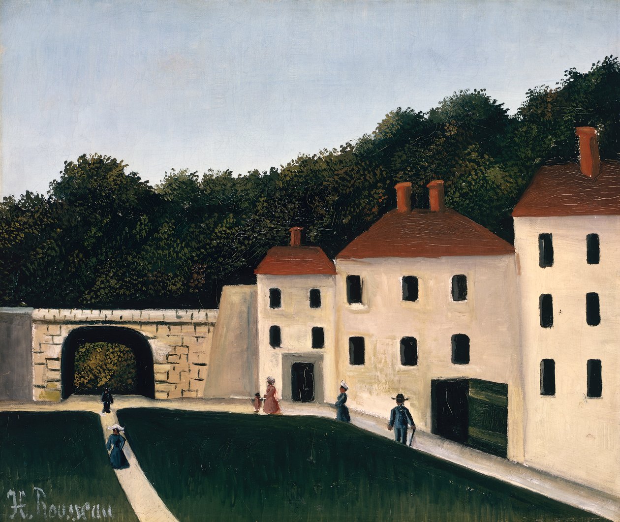 Vandrere i en park af Henri J.F. Rousseau