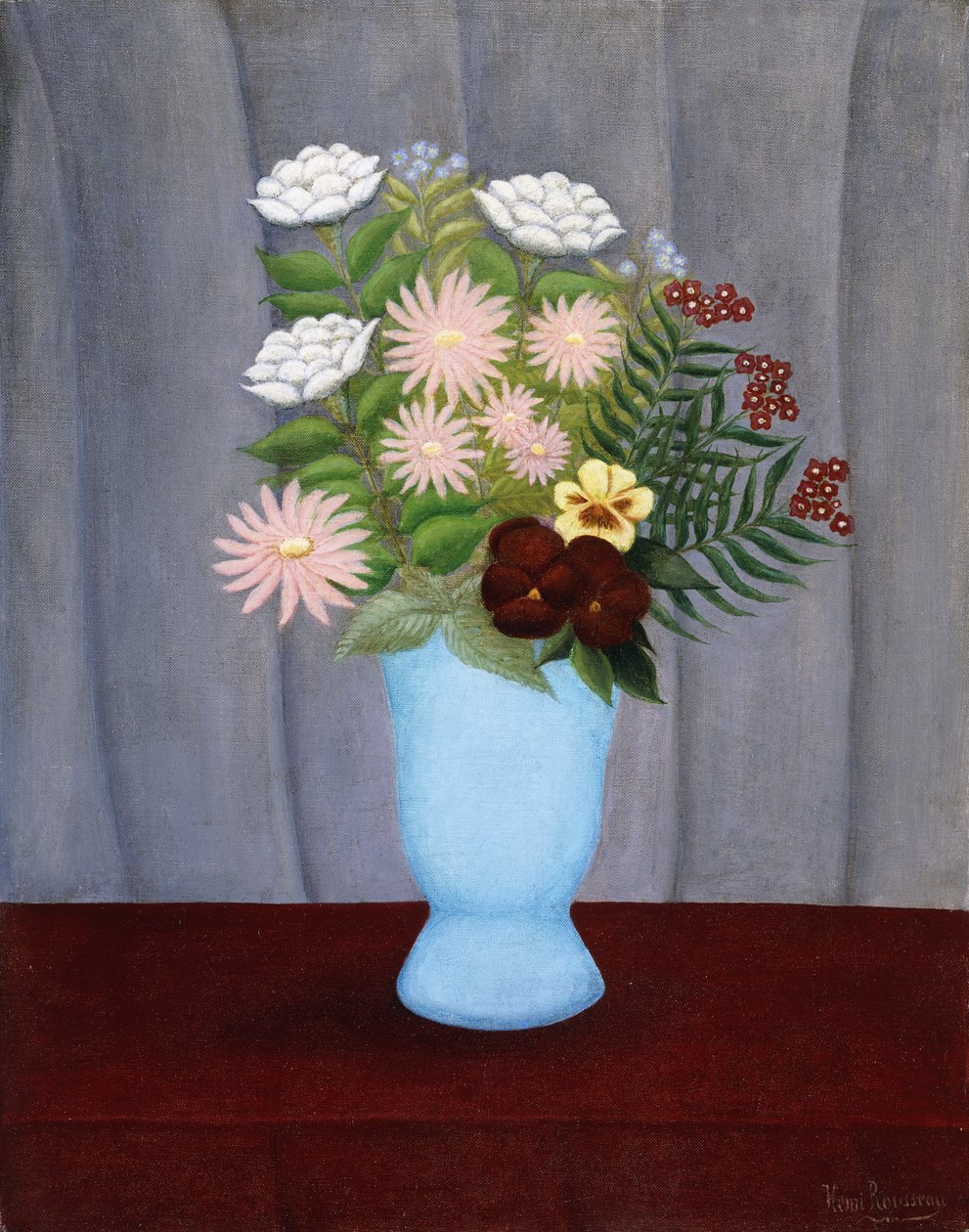 Have Blomster; Haveblomster, c.1909-10 af Henri J.F. Rousseau