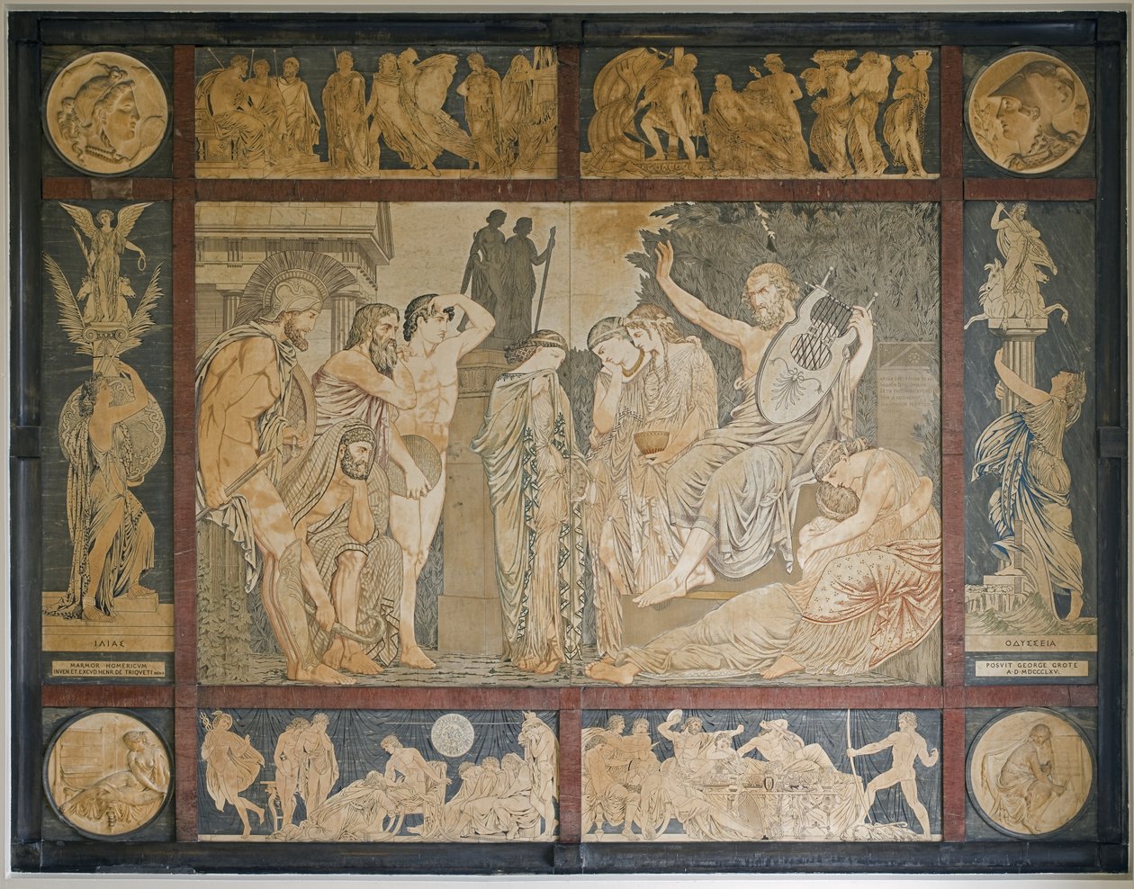 Marble Homericum, 1863-65dani af Henri Joseph Francois de Triqueti