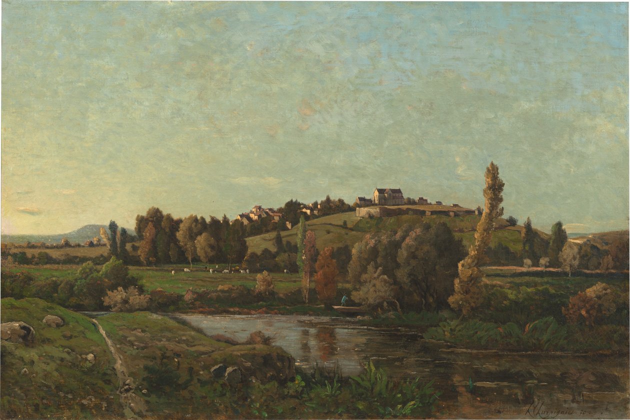 Landskab i Auvergne af Henri Joseph Harpignies