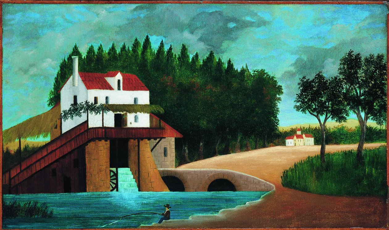 Møllen, 1896. af Henri Julien Félix Rousseau