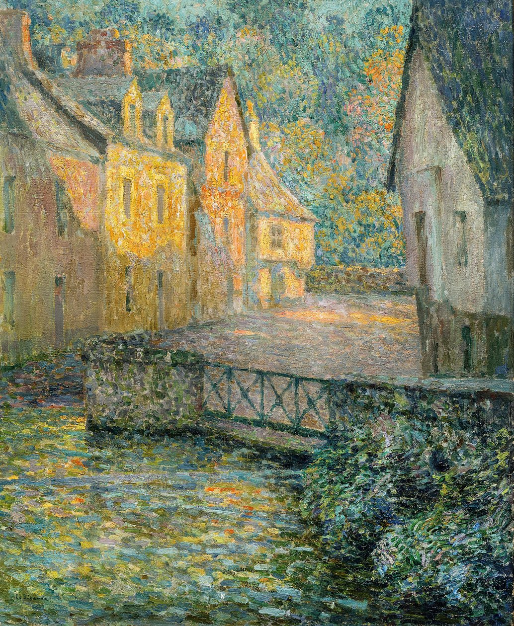 Gylden morgen, 1920. af Henri Le Sidaner