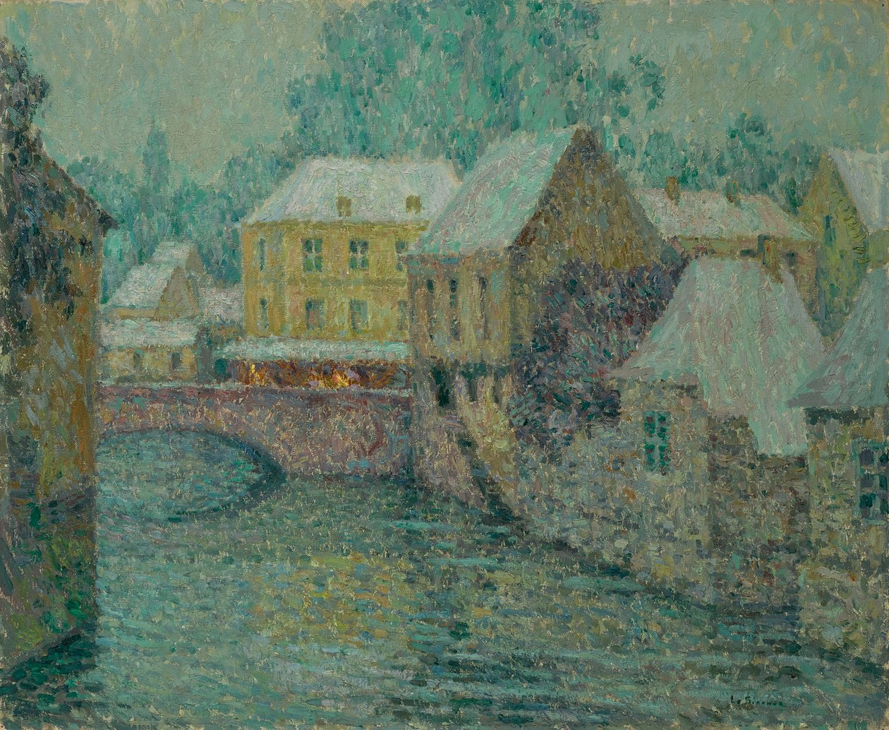 Neige Snow, 1917. af Henri Le Sidaner