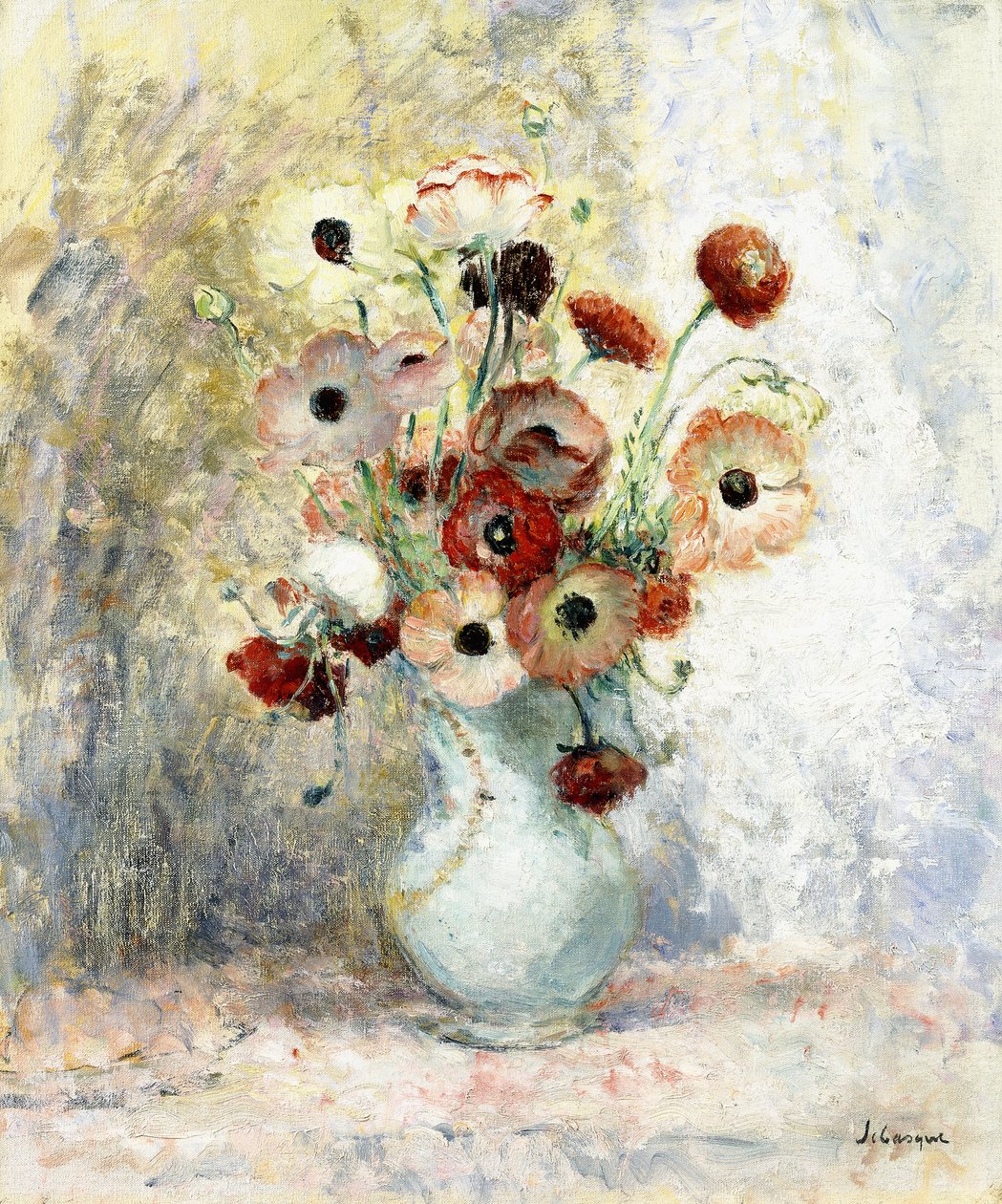 Buket af anemoner, af Henri Lebasque
