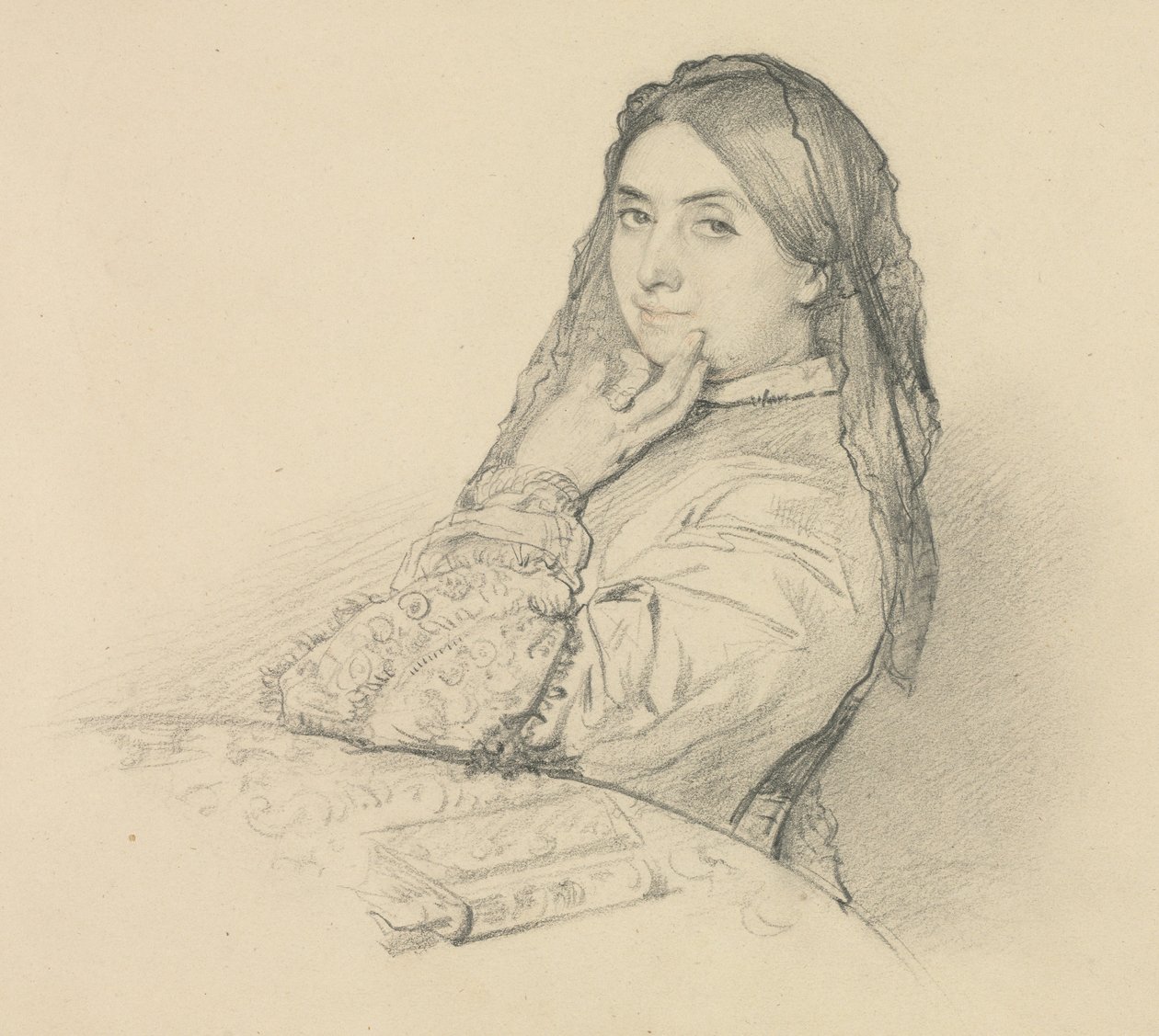 Portræt af hans mor, 1851. af Henri Lehmann