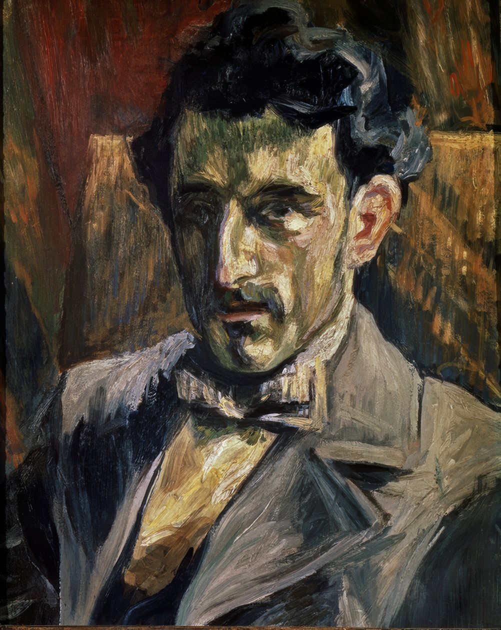 Portræt af Maurice Ravel af Henri Manguin