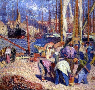 Marseille (olie på lærred) af Henri Martin