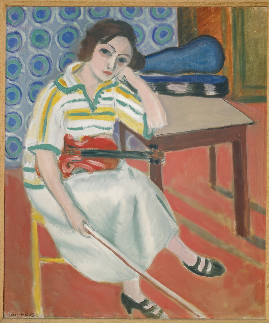 Kvinde med violin af Henri Matisse