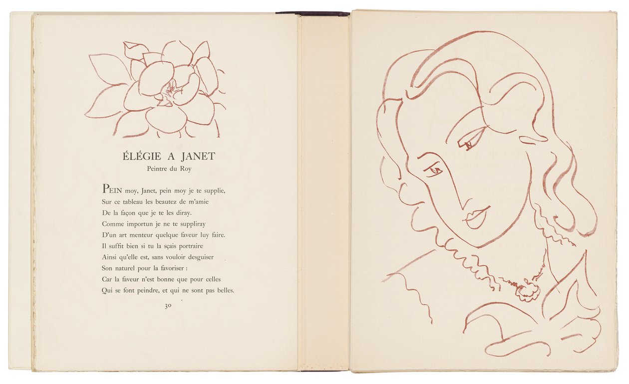 Et udvalg af Ronsards Amours af Henri Matisse