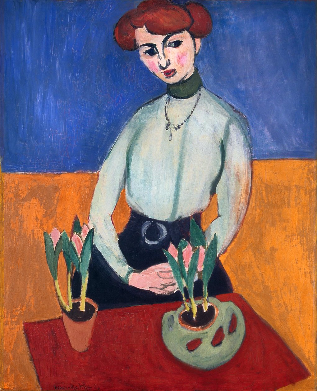 Pige med tulipaner af Henri Matisse