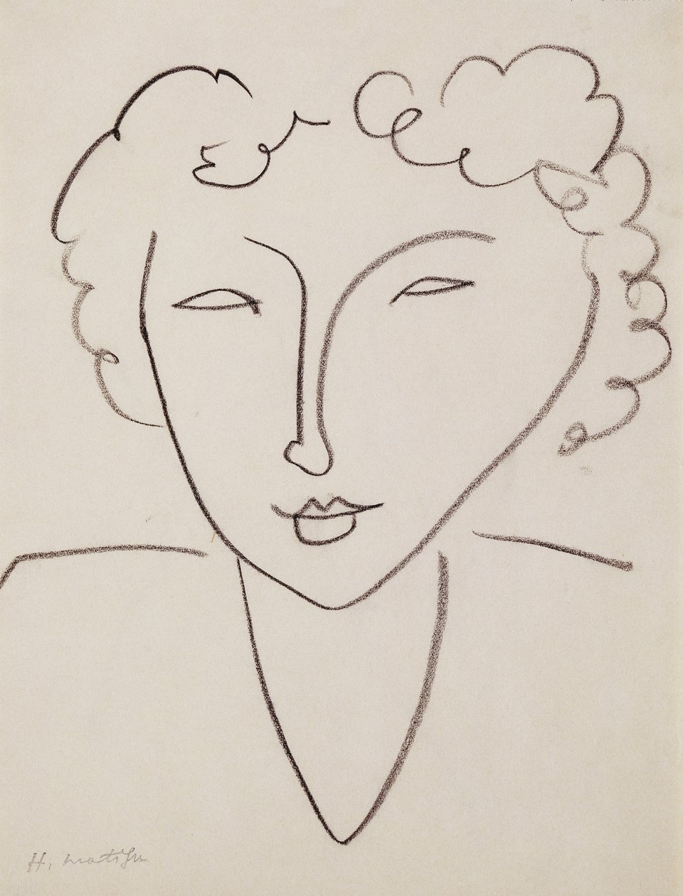 Hoved af kvinde; Tete de Femme af Henri Matisse