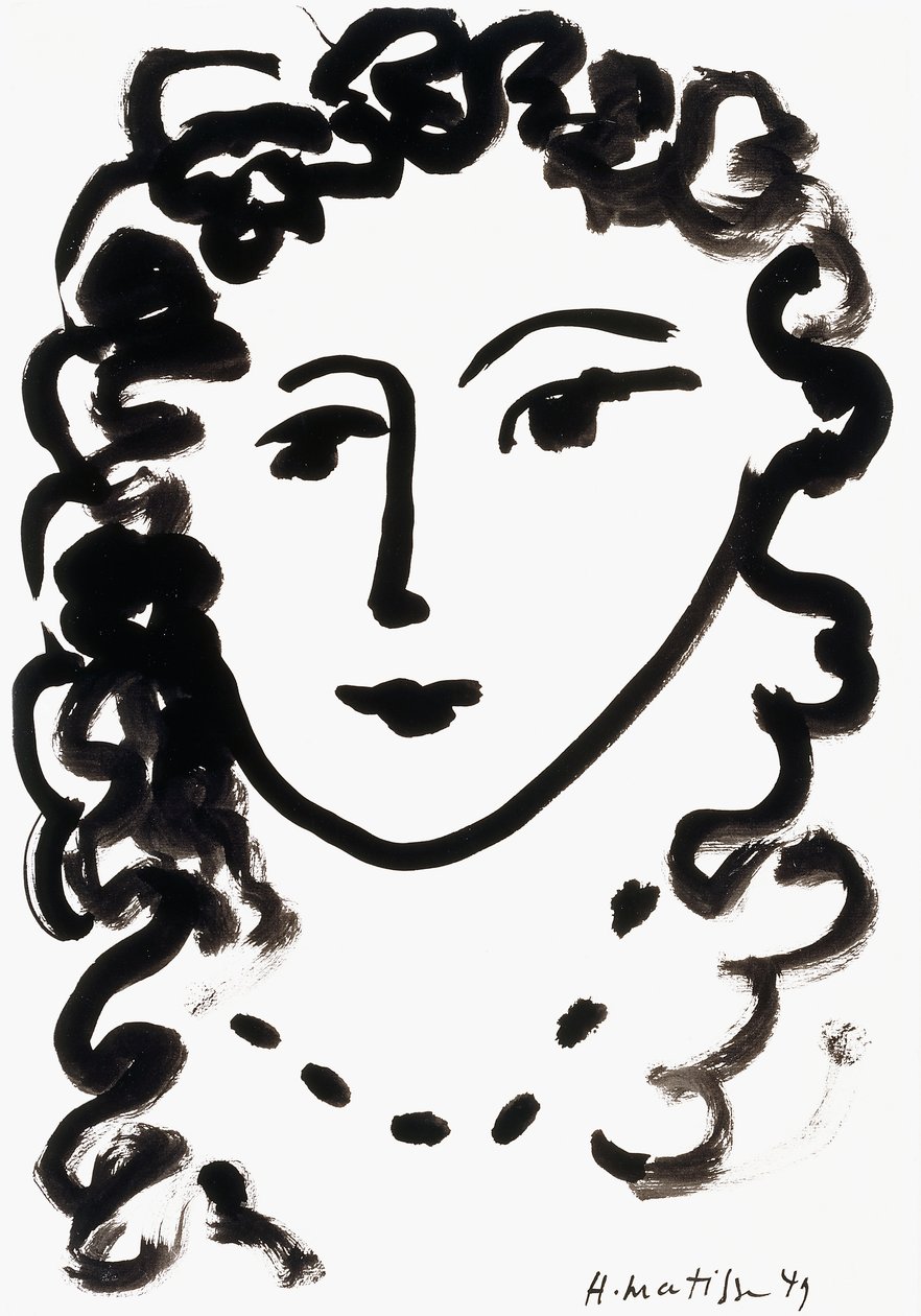 Hovedet af en kvinde af Henri Matisse