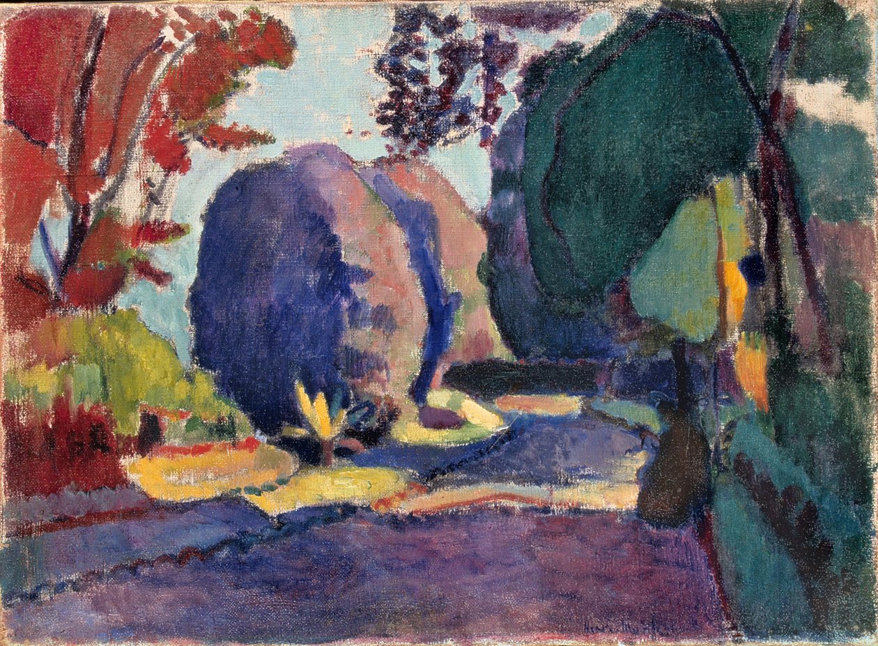 Luxembourg Gardens, ca. 1901 (olie på lærred) af Henri Matisse