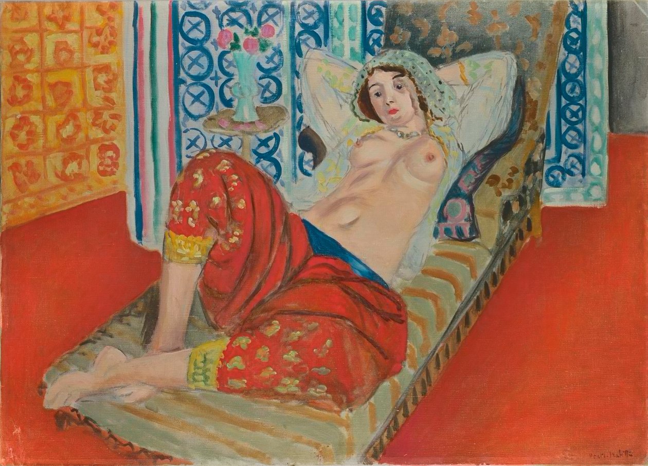 Odalisque i røde culottes af Henri Matisse