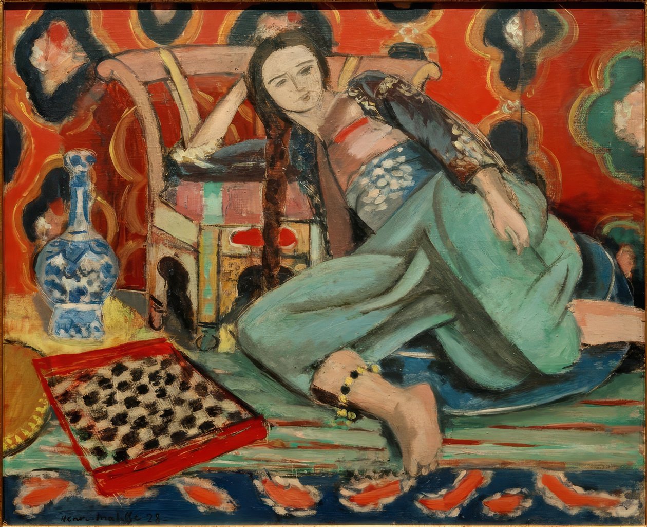 Odalisken i en tyrkisk lænestol af Henri Matisse