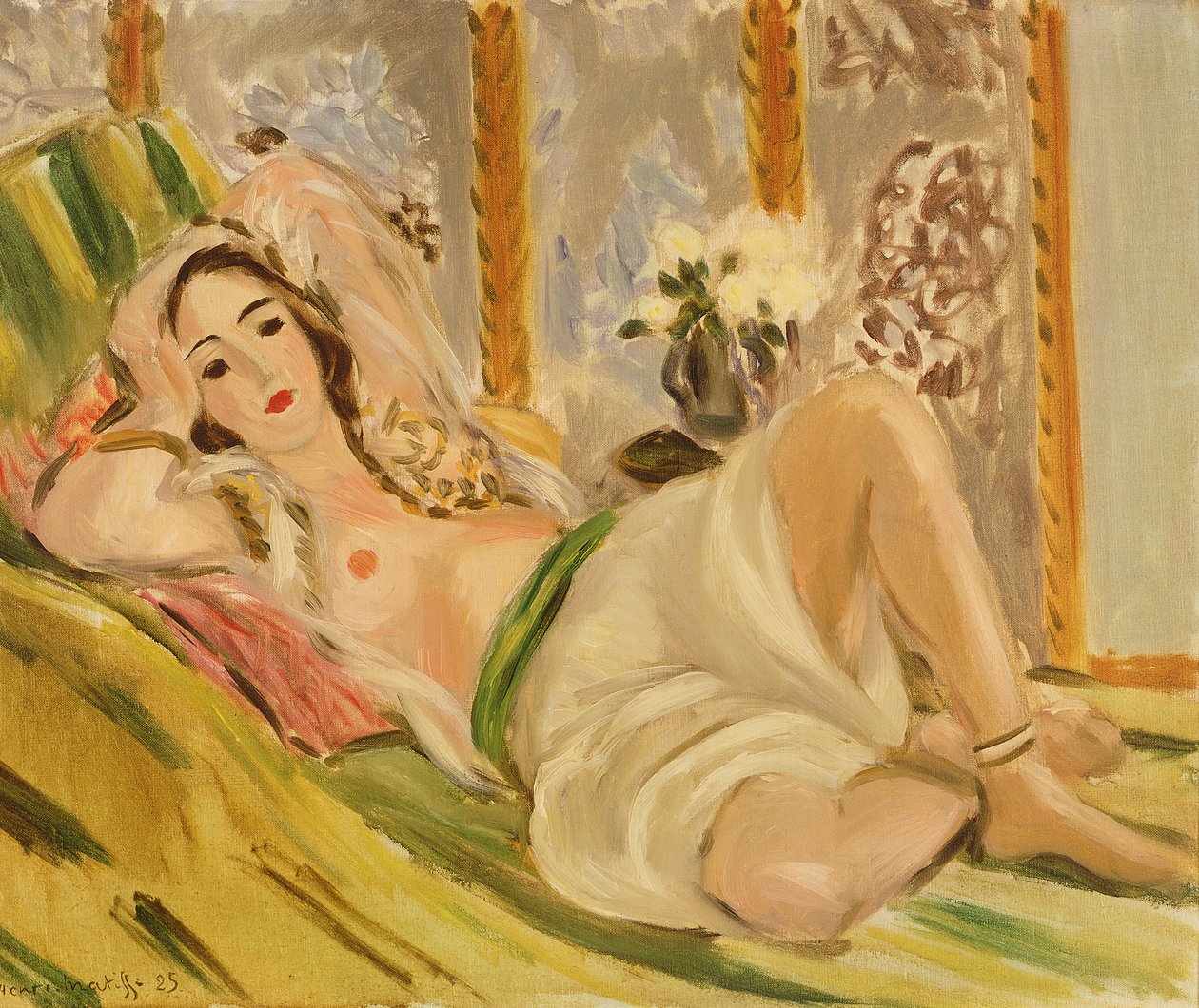 Odalisque with Magnolias, ca. 1920 (olie på lærred) af Henri Matisse