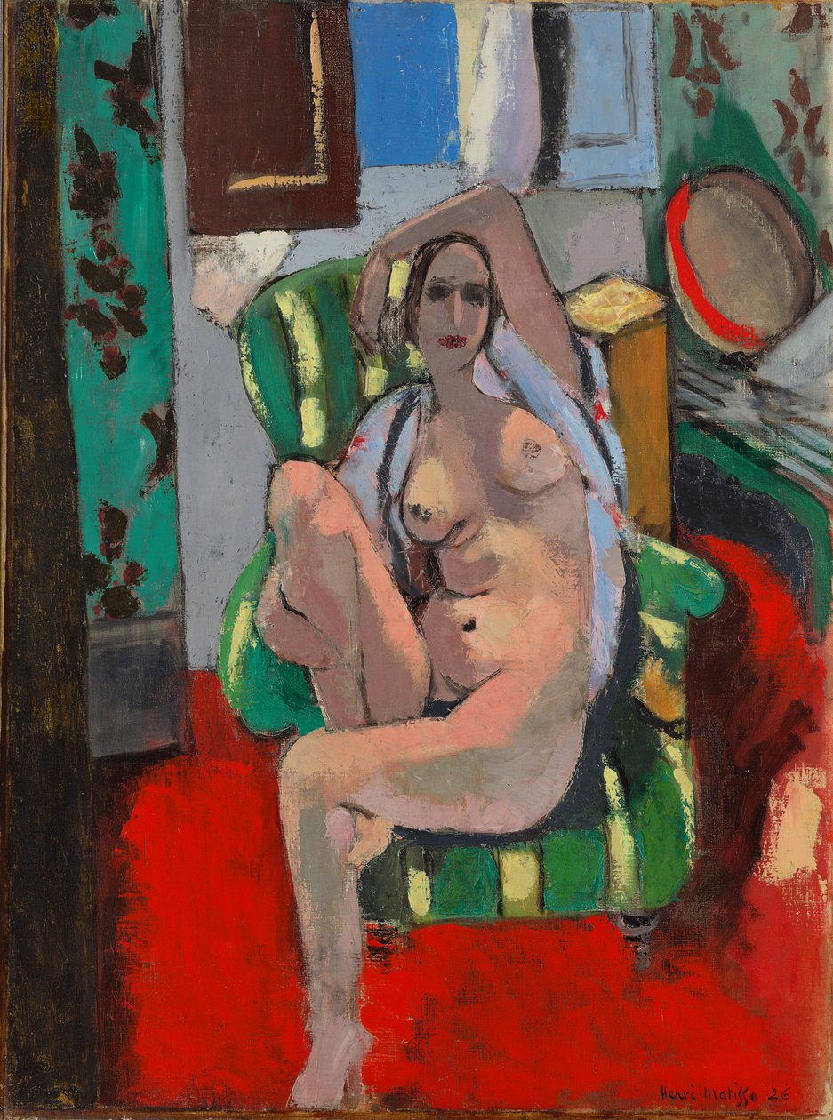 Odalisken med en tamburin af Henri Matisse