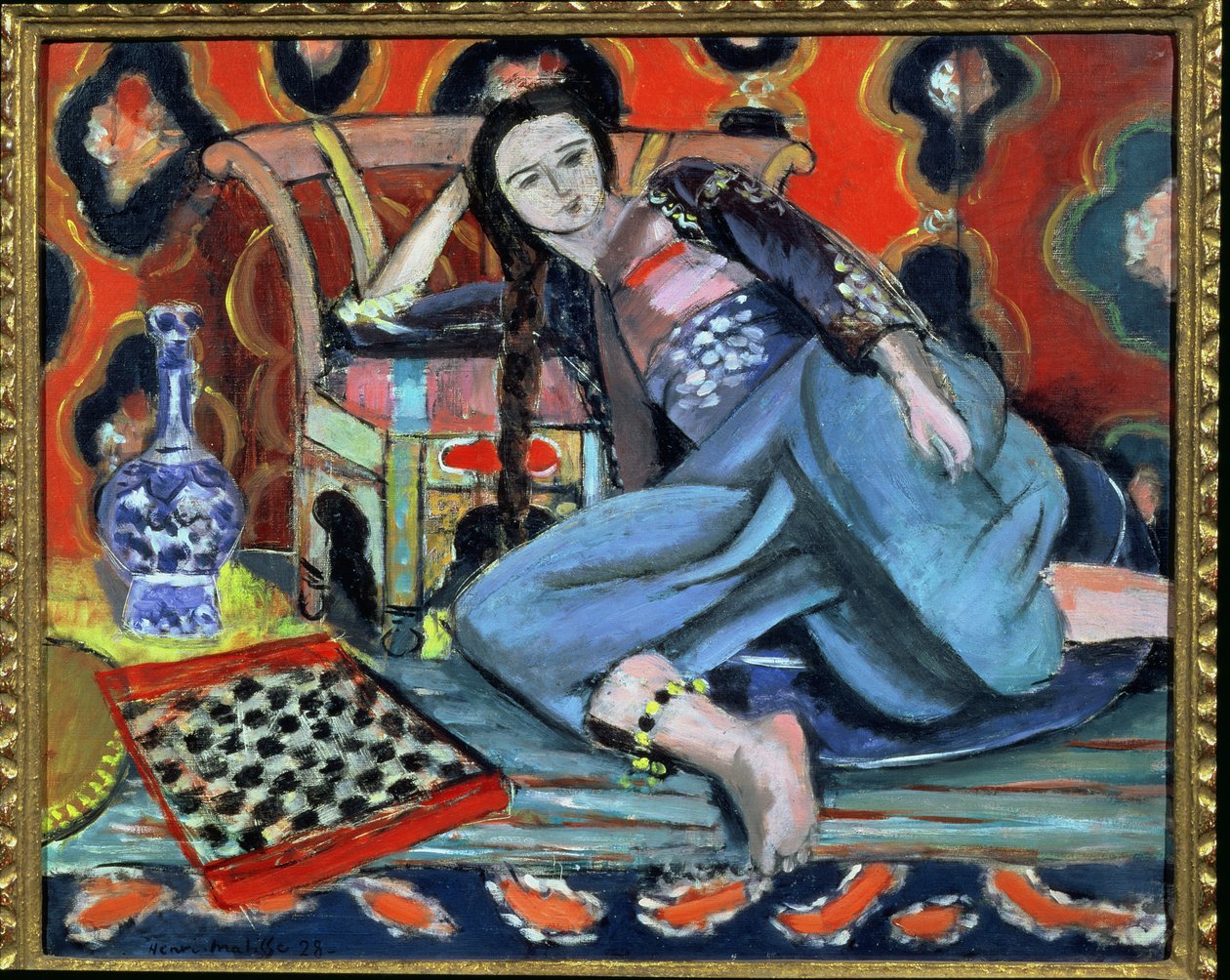 Odalisken med en tyrkisk stol af Henri Matisse